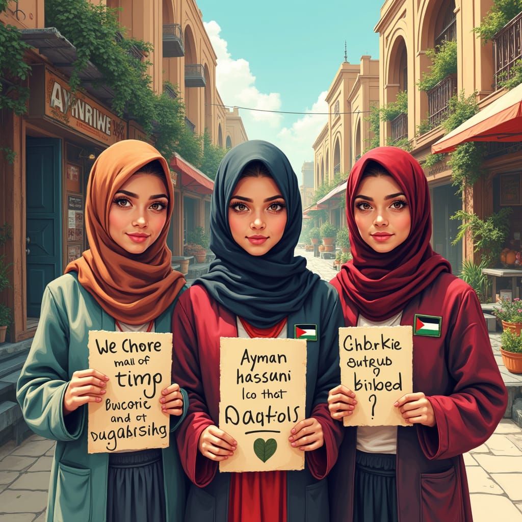 Three Young Women Unite for Palestinian Solidarity