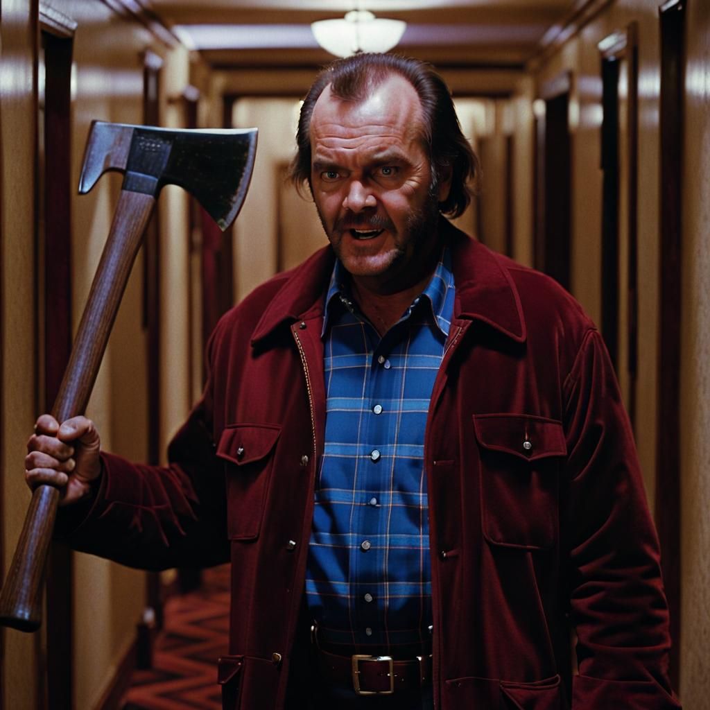 Jack Nicholson in The Shining: Axe Scene