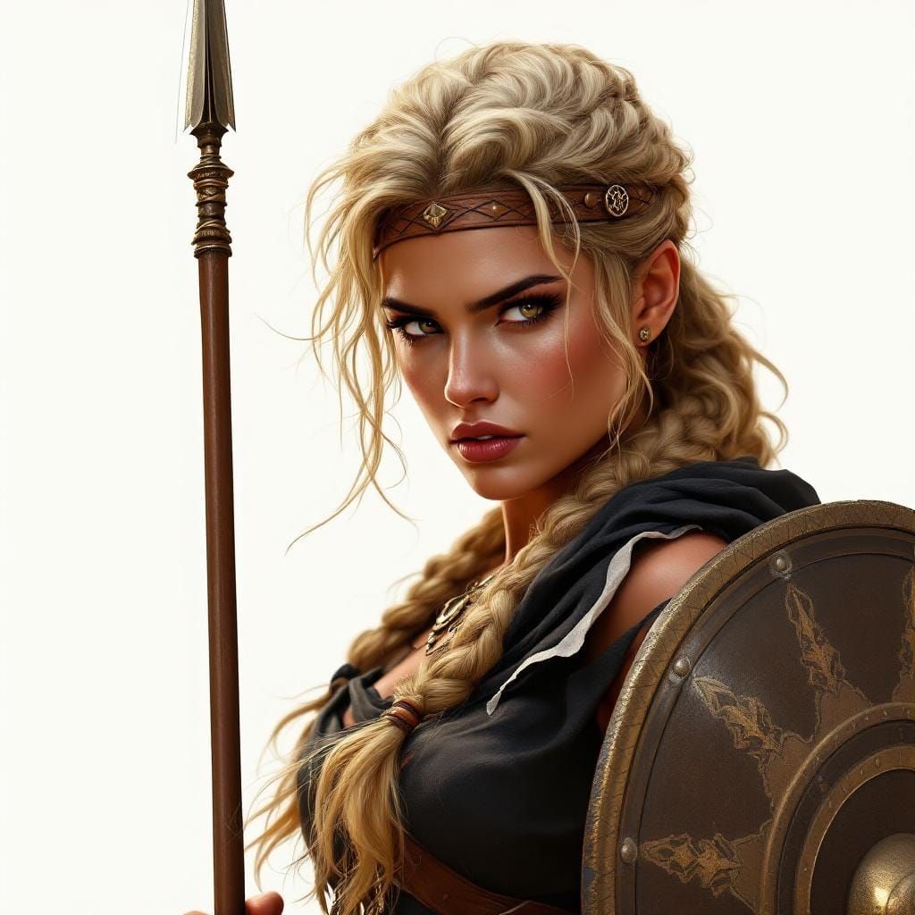 Fierce Greek Goddess Adrasteia Concept Art