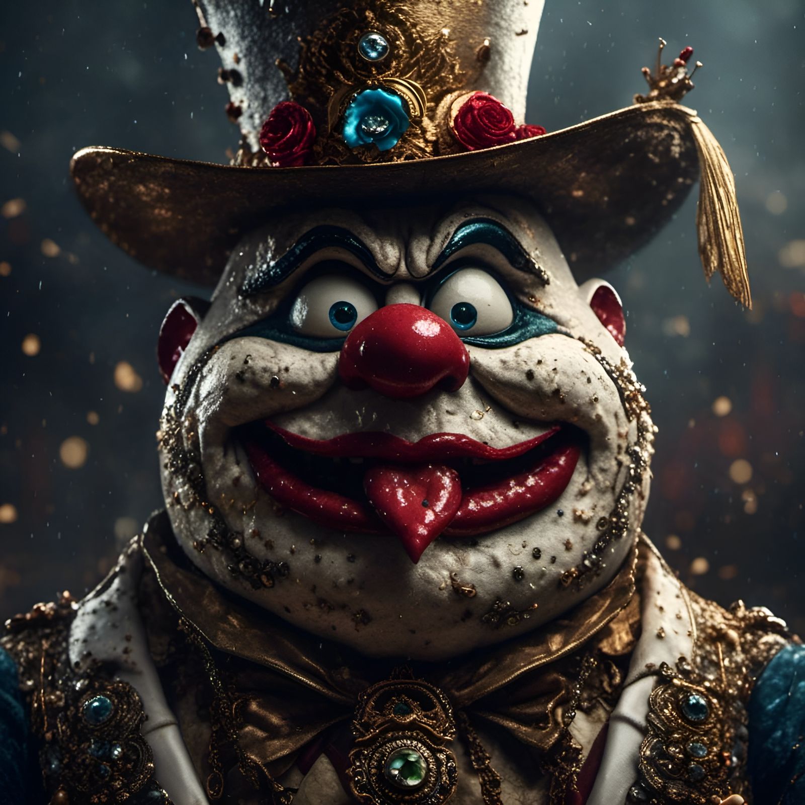 Photorealistic Voodoo Humpty Dumpty Portrait