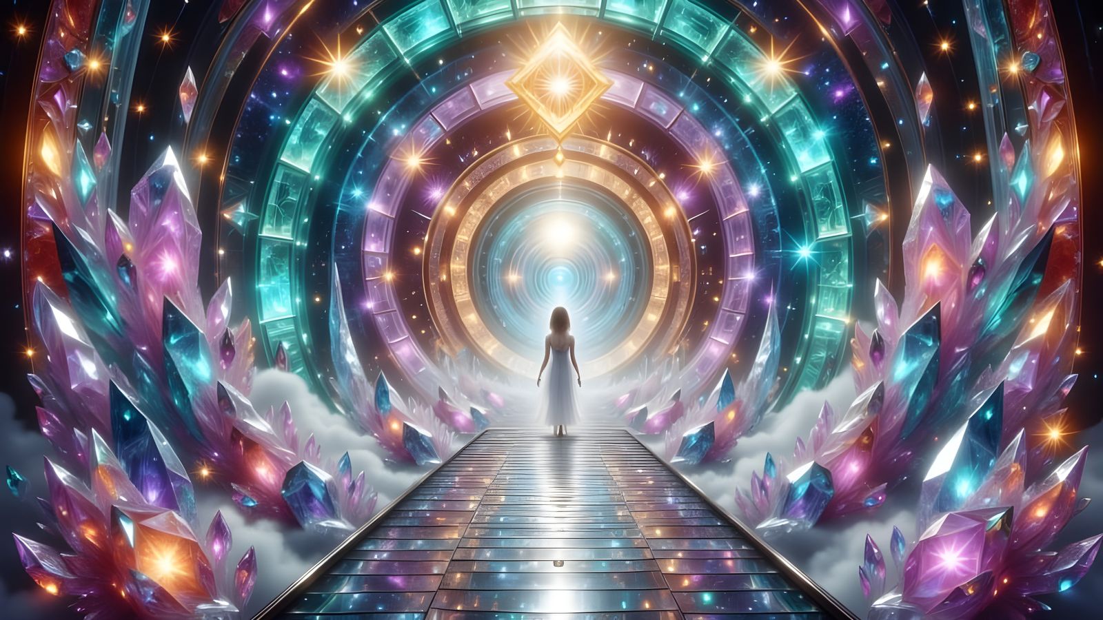 Holographic Stained Glass Bridge to Reincarnation