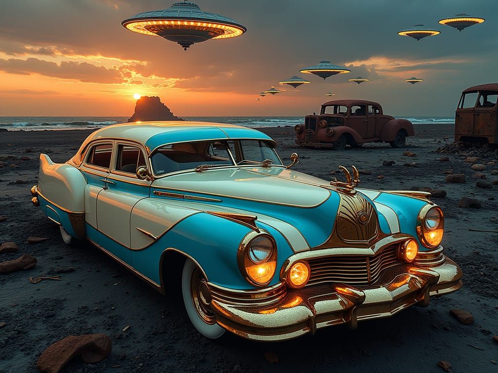 Dystopian Pimp-Mobile in Post-Apocalyptic New Jersey Wastela...