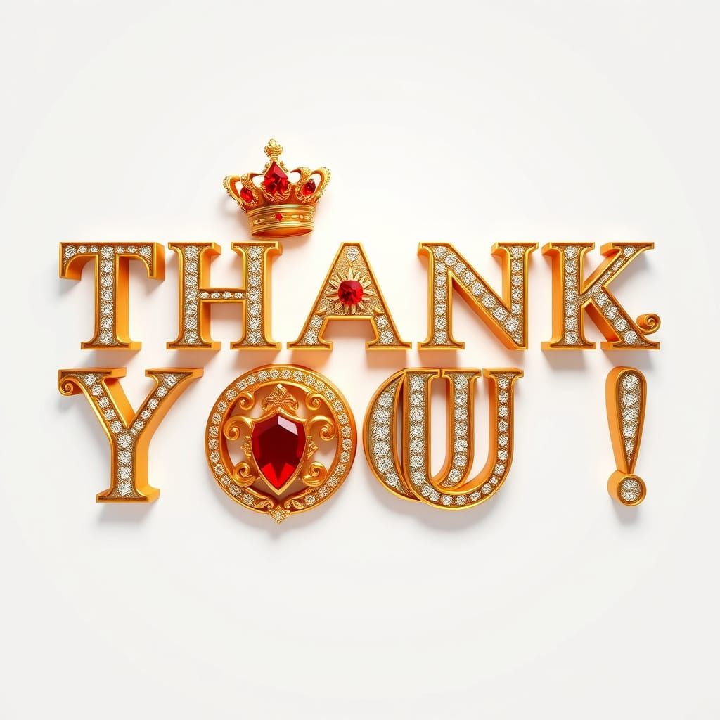 Golden Tribute with Radiant Letters in Baroque Style
