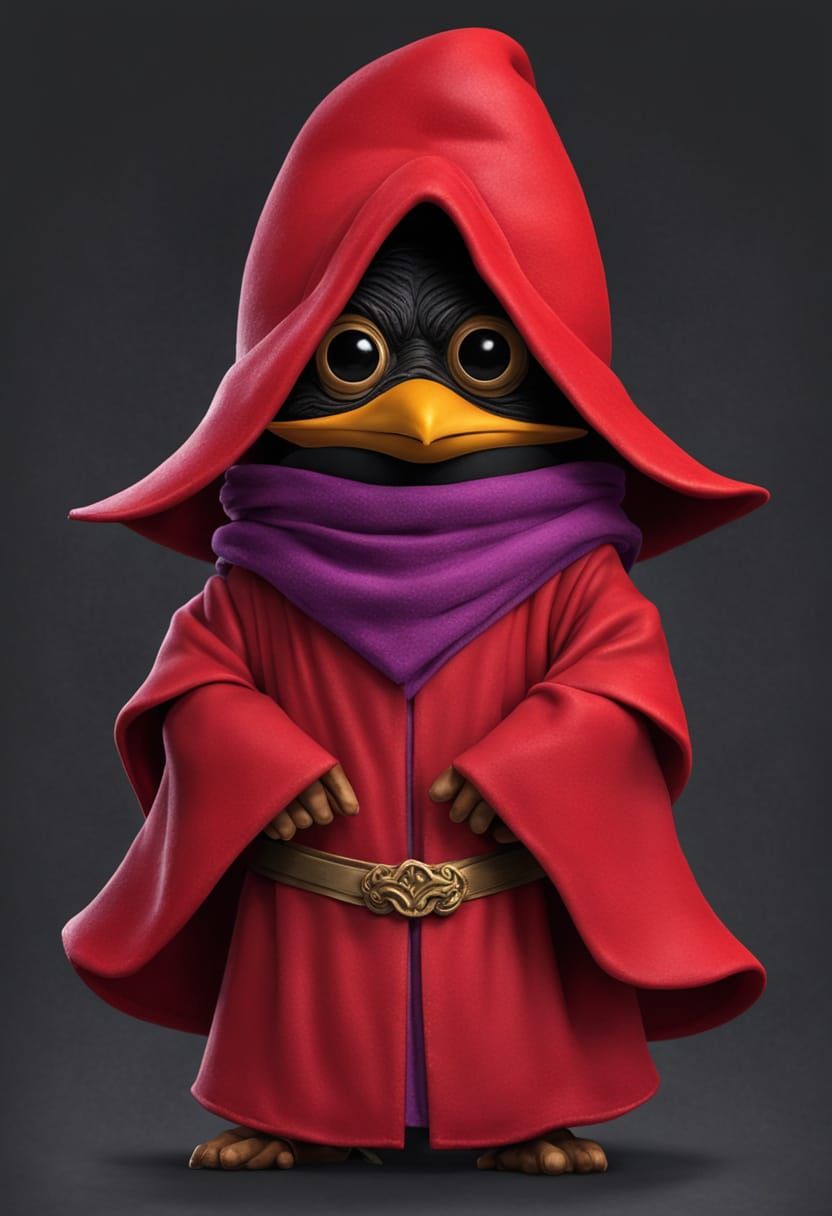 Ultrarealistic Orko in Red Robe at Eternia Palace