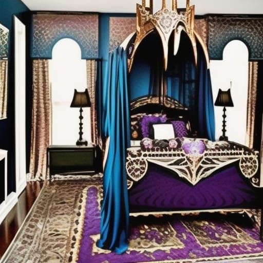 Regal Gothic bedroom