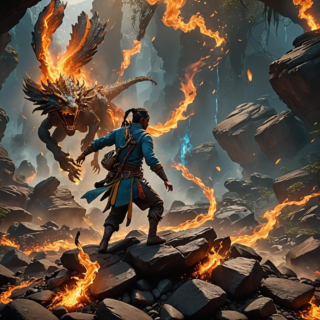 Avatar's Elemental Mastery: Fire, Wind, and Earth