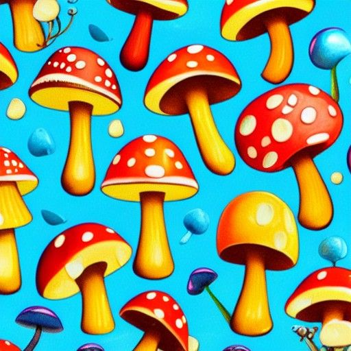 Evil Cheese Mushroom in Candyland Wonderland