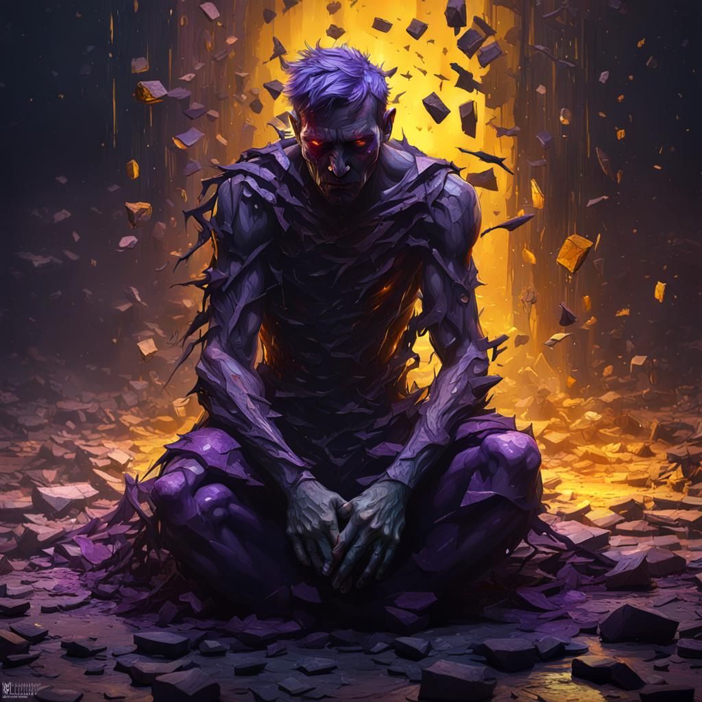 Shattered Human: Dark Fantasy Concept Art