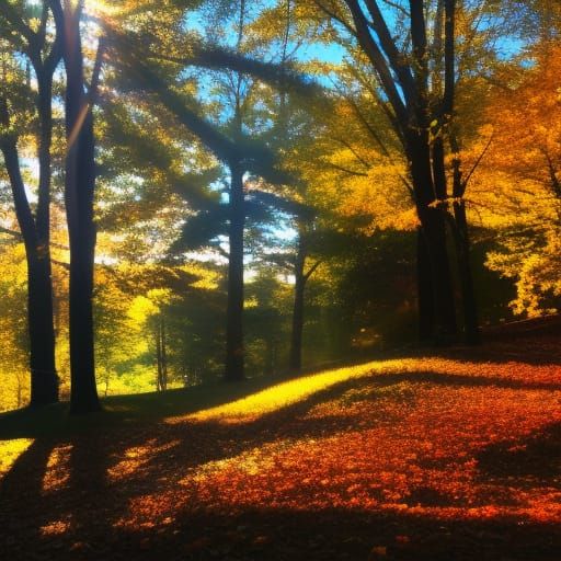 Heavenly Sunshine Beams Through Clouds