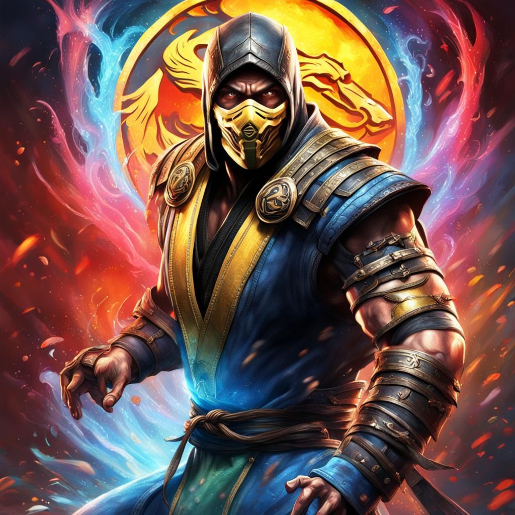 Hyperrealistic Mortal Kombat Character Concept Art