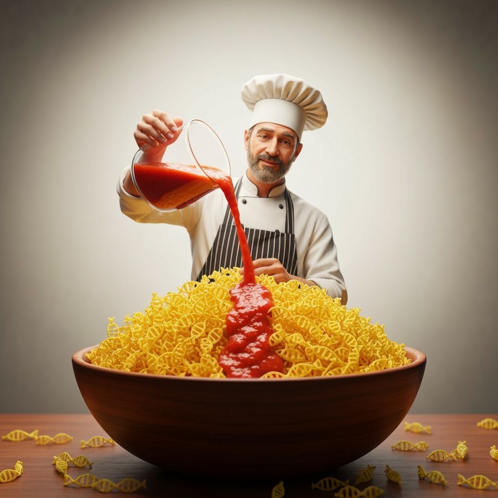 Fantasy 3D Art: DNA Pasta Presented by Chef