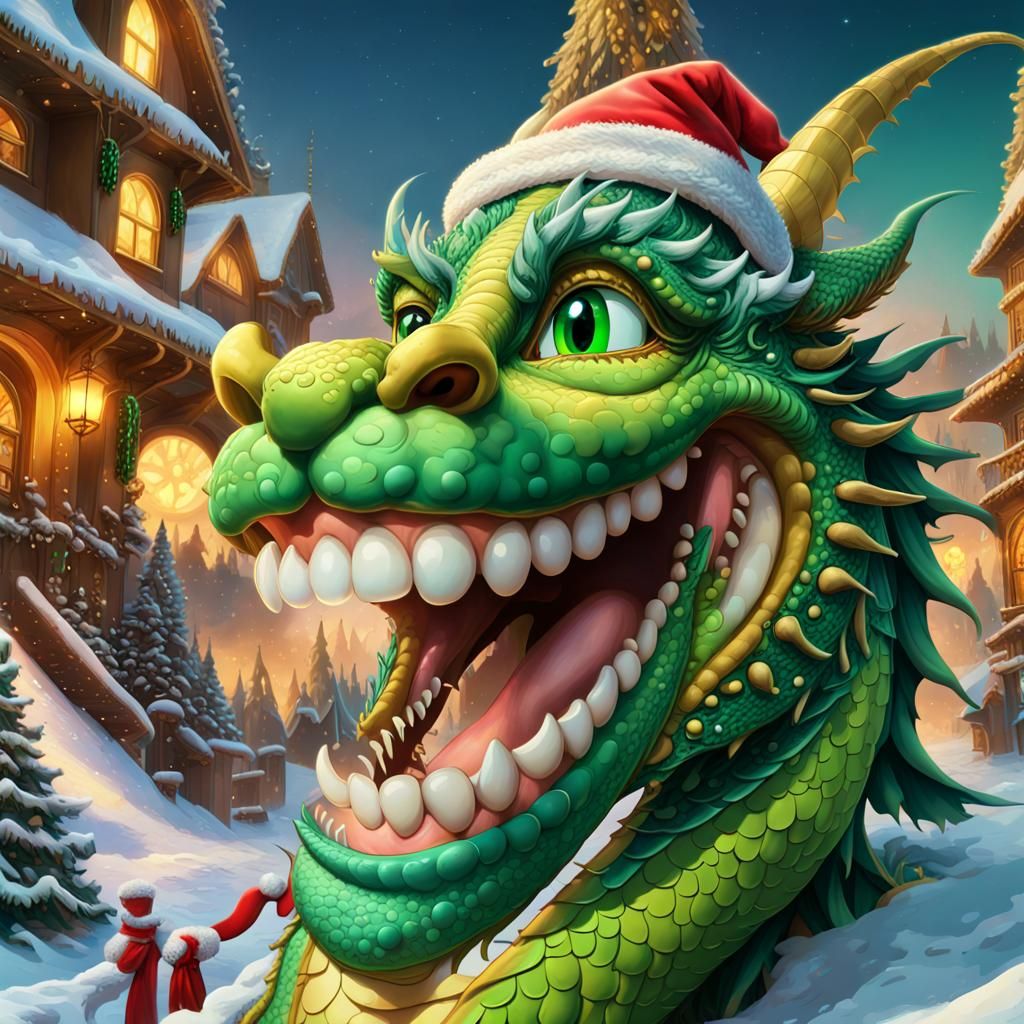 Festive Psychedelic Art for the Year of the Dragon