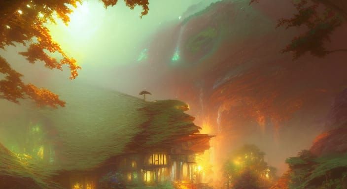 Anime Punk Rock Scene in Borderlands Style