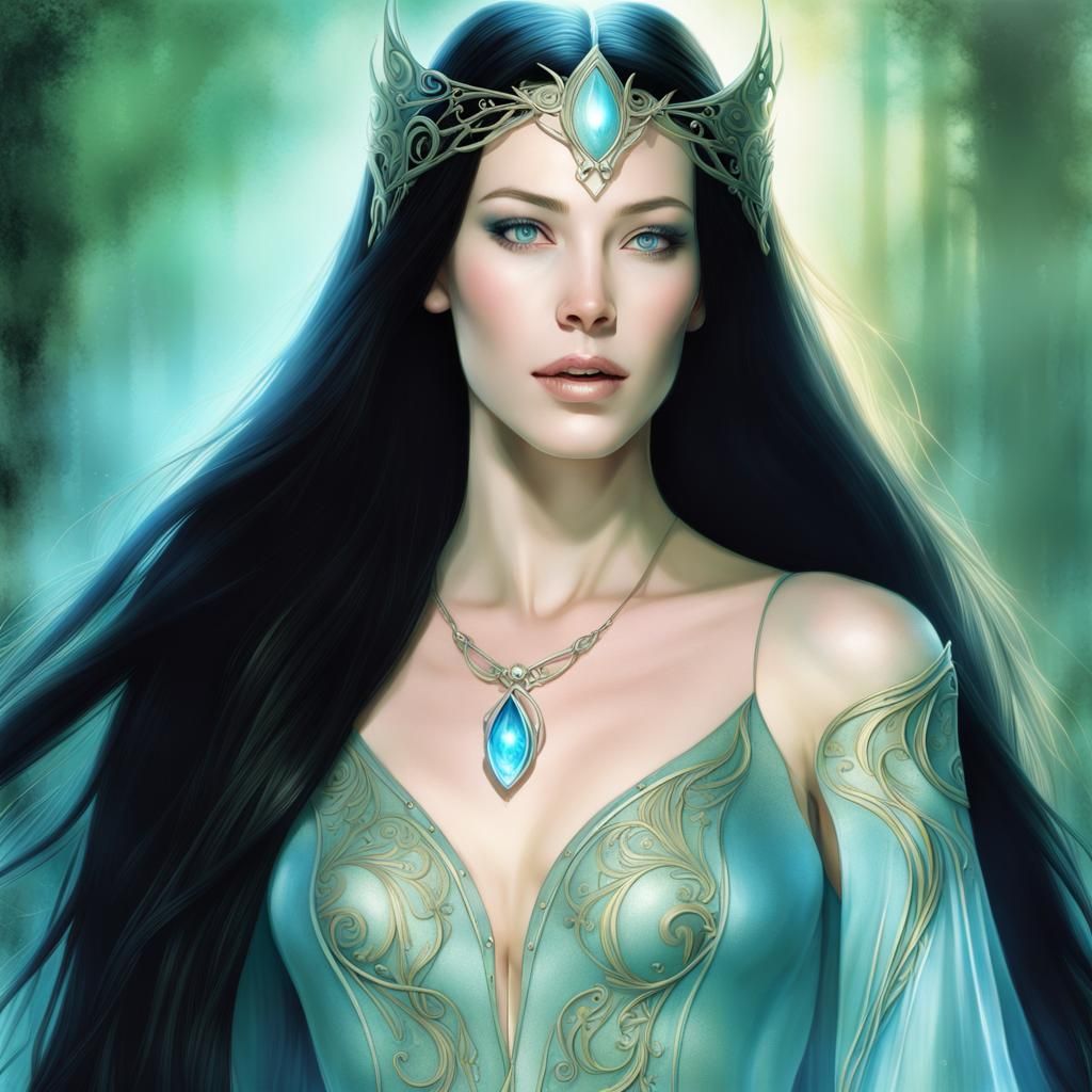 Arwen Evenstar: Mystical Elven Princess Portrait