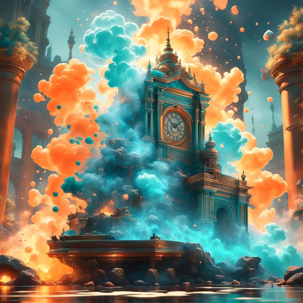 Smoky Objects: Hyperdetailed Concept Art