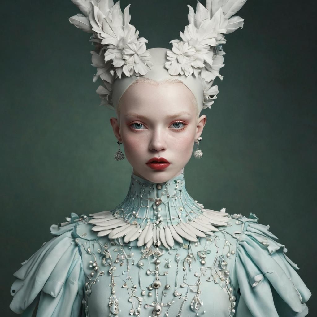 Surreal Fairytale Face in Dreamlike Fashion