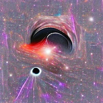 Spectacular Black Hole and Accretion Disk