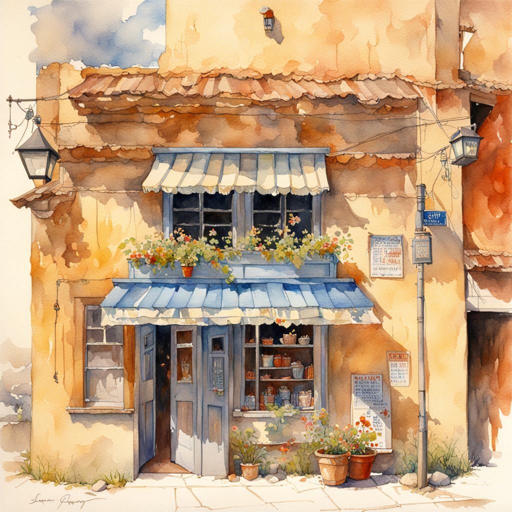 Watercolor Illustration in Gurney Style