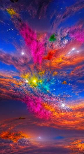 Colorful Magic Sky in 8K Resolution