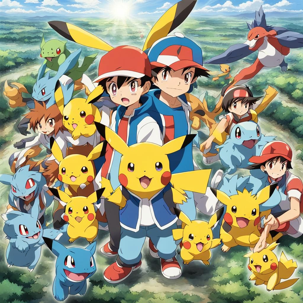 Pokemon Anime Series Inspired Artwork