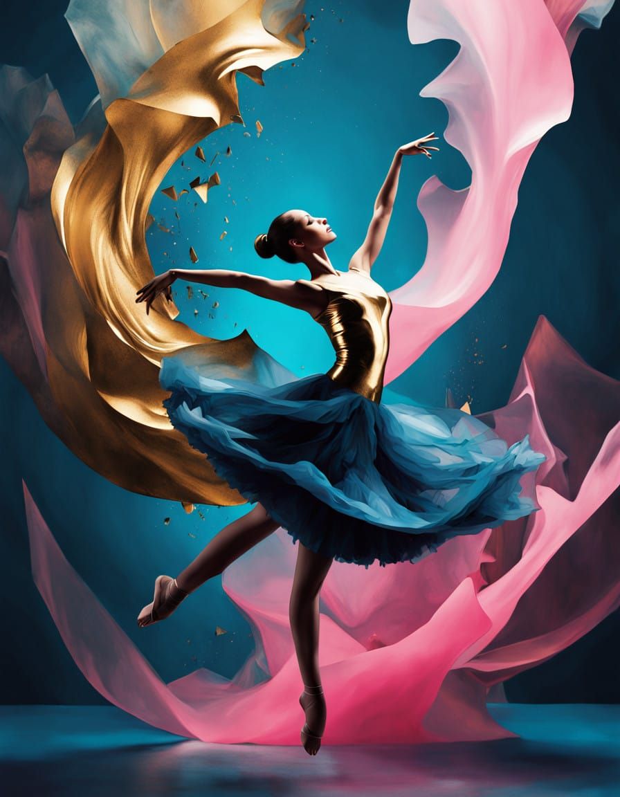 Surreal Ballerina Dances in Ethereal Motion
