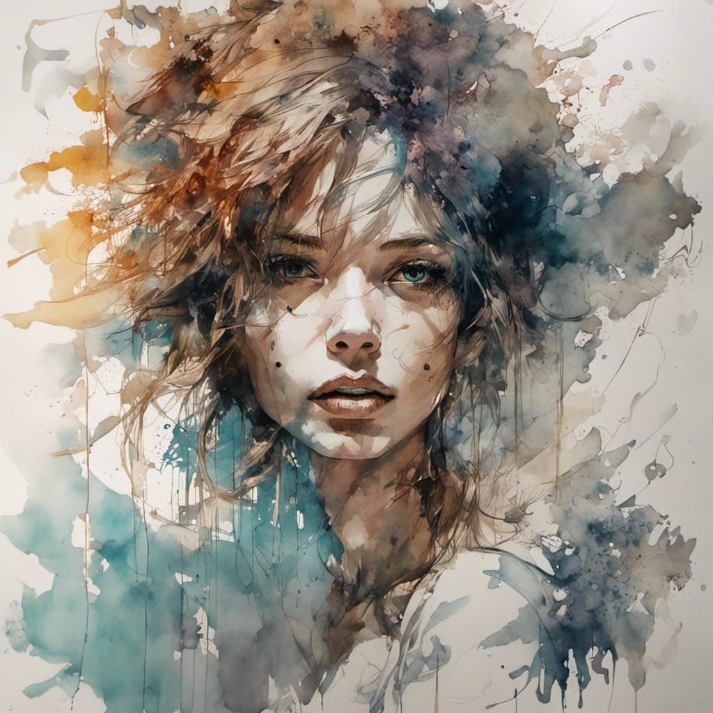 watercolor ink art