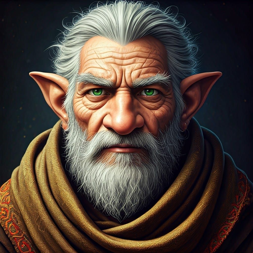 Enigmatic Gnome Sage in Earthy Splendor