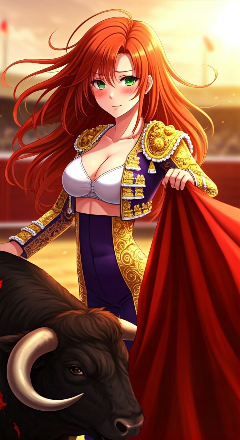 Anime Matadora's Veronica Pass in Spanish Arena