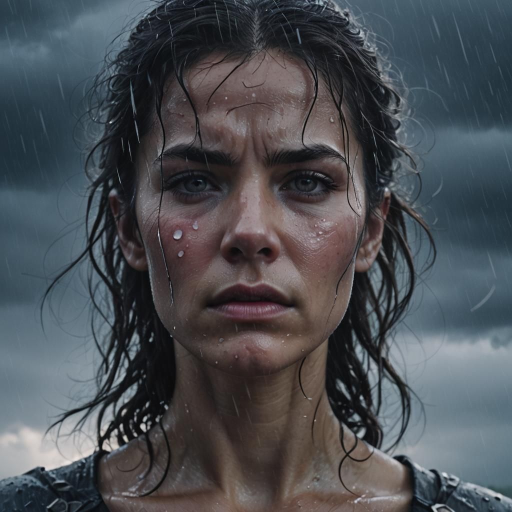 Feeling Thunder: Cinematic Close-Up in Moody Lighting