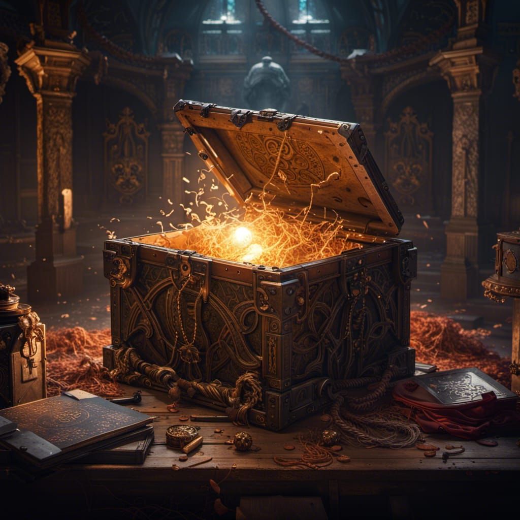 Dark Fantasy Mystery Box Concept Art