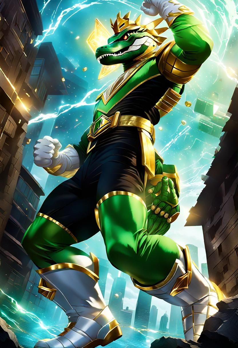 Colossal Crocodile Power Ranger Ready for Battle