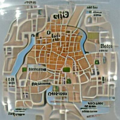 Detailed AI-Generated City Map