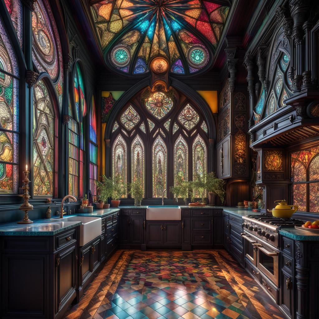 Maximalism, Victorian kitchen