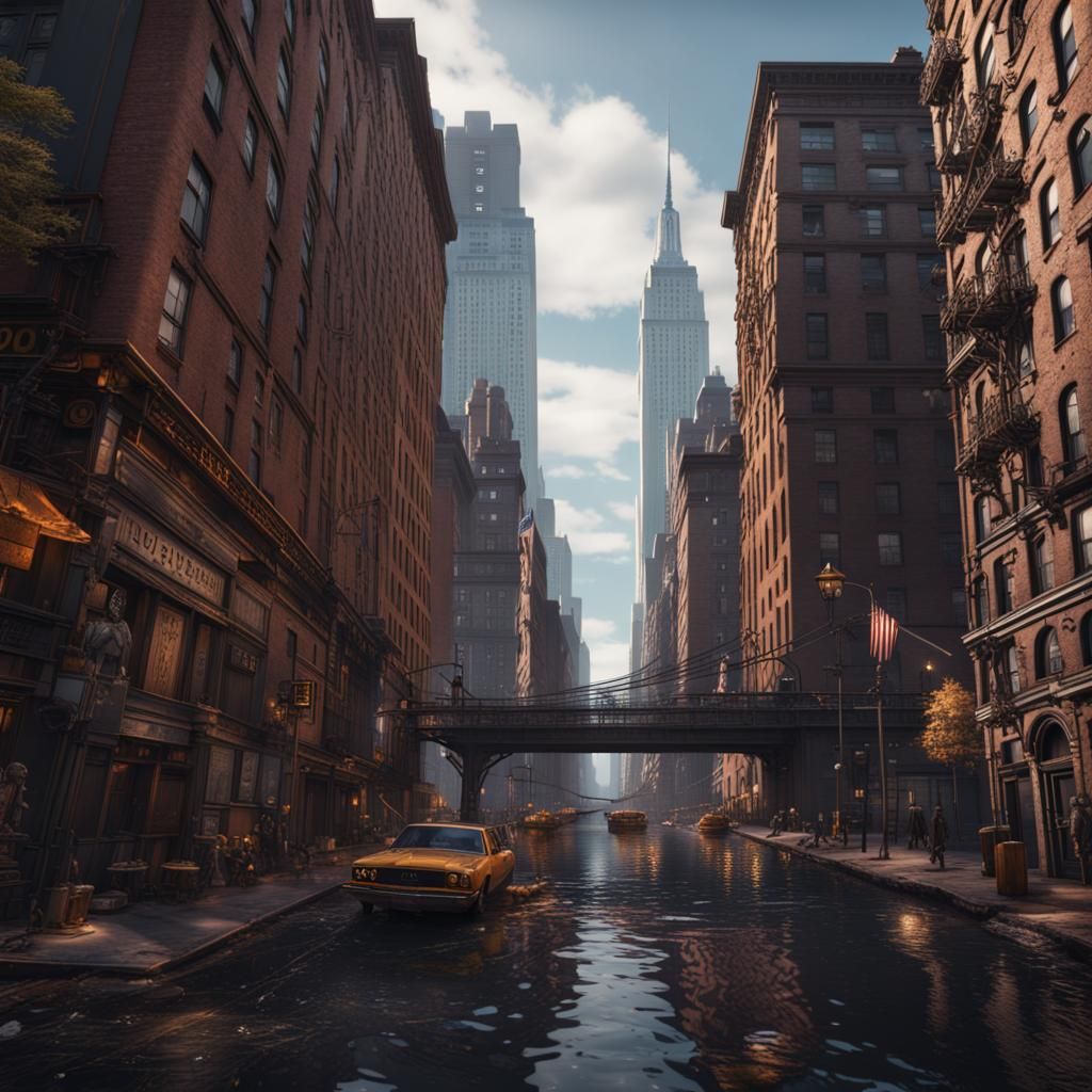 Fantastical New York City Concept Art