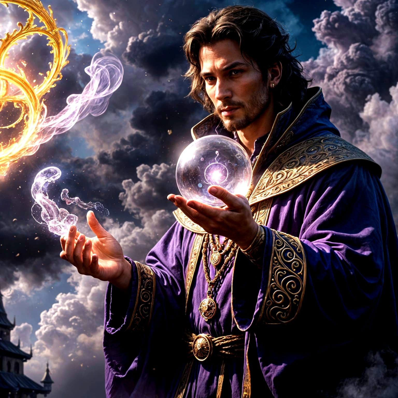 Mystical Pirate Port in Whimsical Fantasy Style