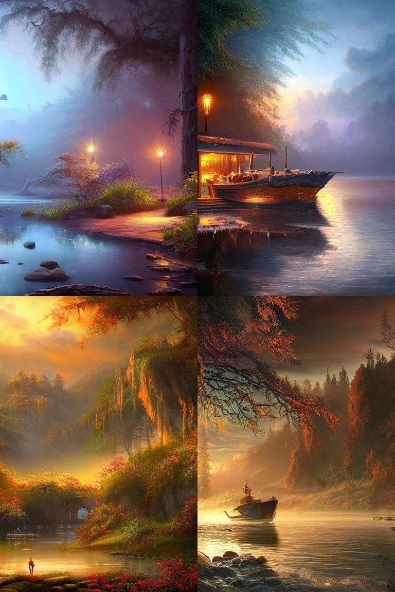 Ethereal Beauty in Retro Twilight: An Unreal Engine Painting