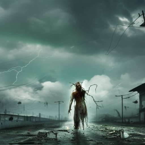 Zombie In A Storm