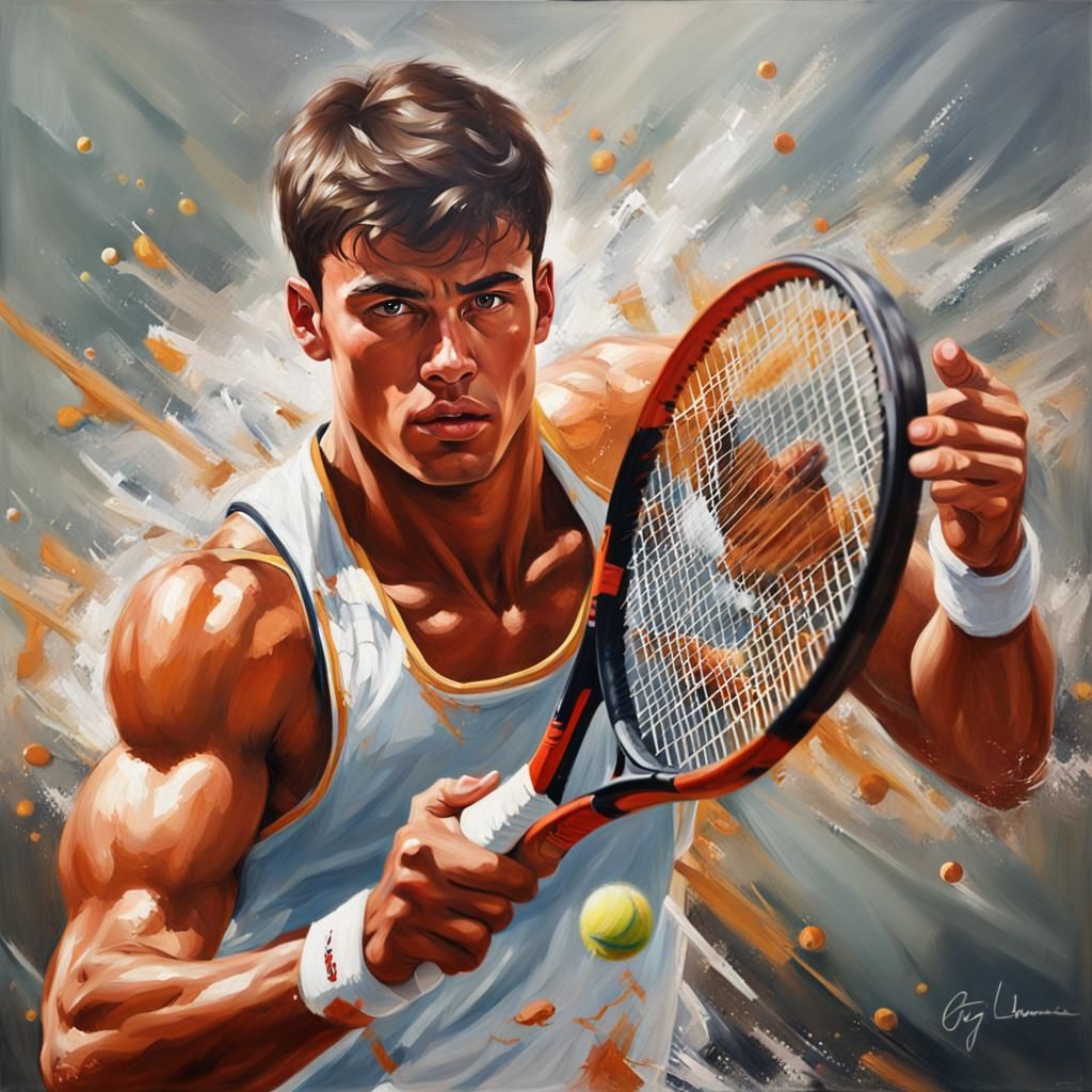 a tennis player