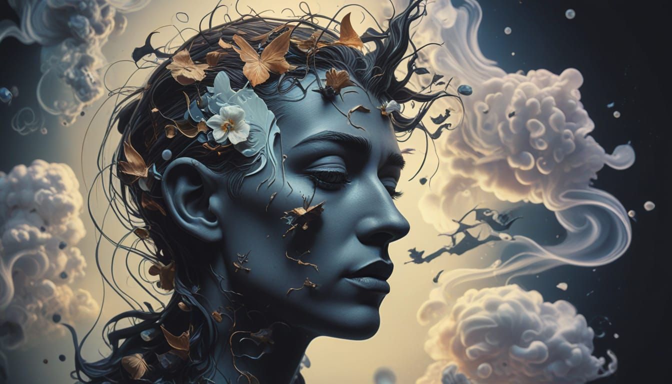 Ethereal Dreamscape in Vibrant Surrealism