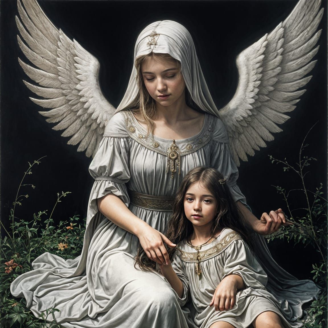 Angel of Death Watches Over Innocence