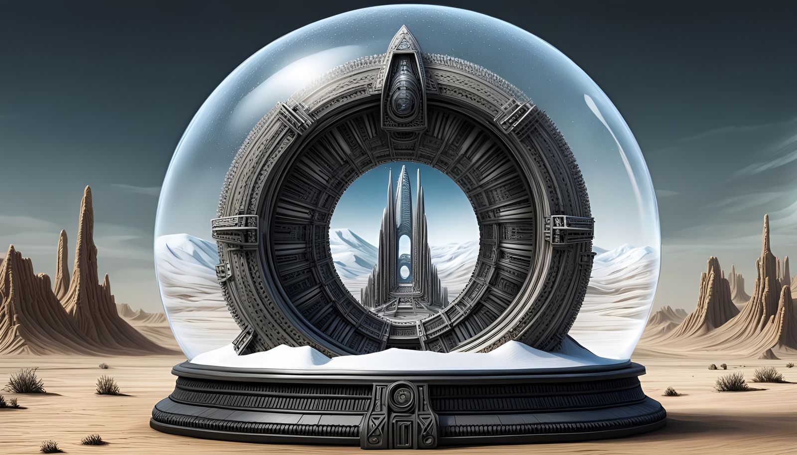 A Large Snow Globe Containing The Last Known Stargate In The Universe (Continued)