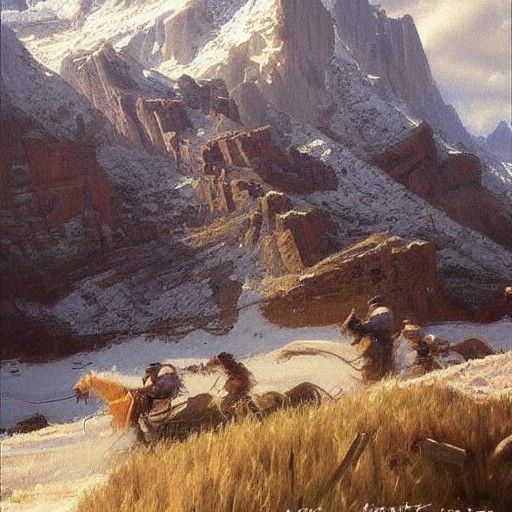 Story Writing as Oil Painting by Gurney