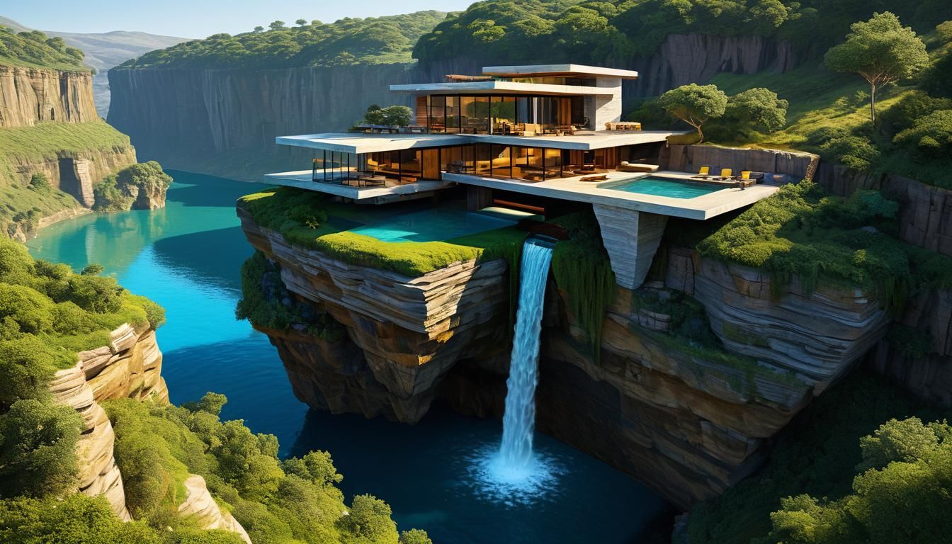 cliffside house on the edge
