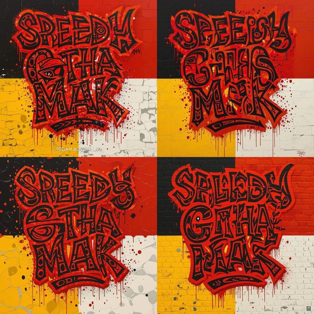 Native American Graffiti Art Fusion: Hood Vibes