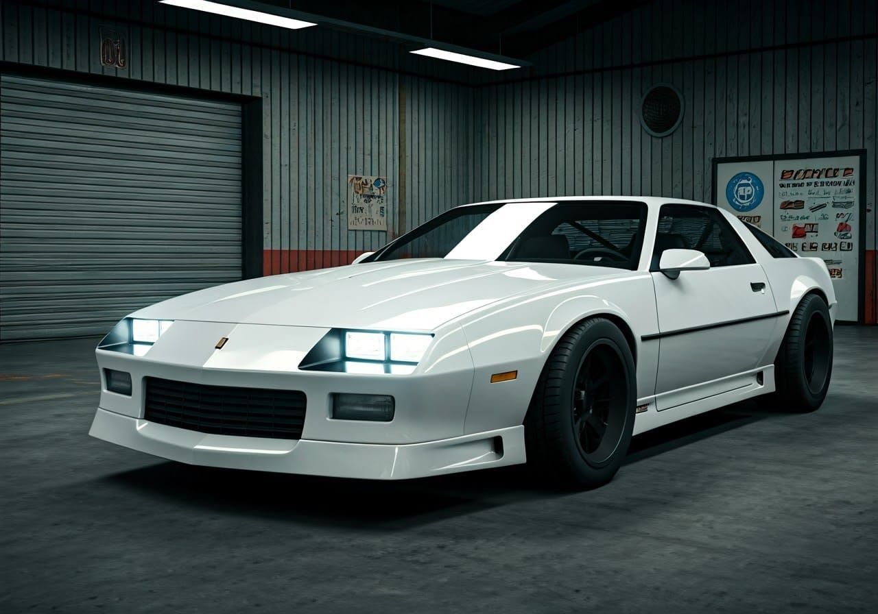 Futuristic 80s Performance Car Concept