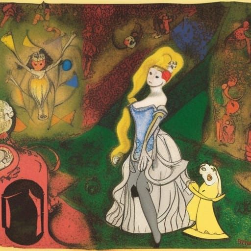 Cinderella and Snow White in Dark Fairytale Style