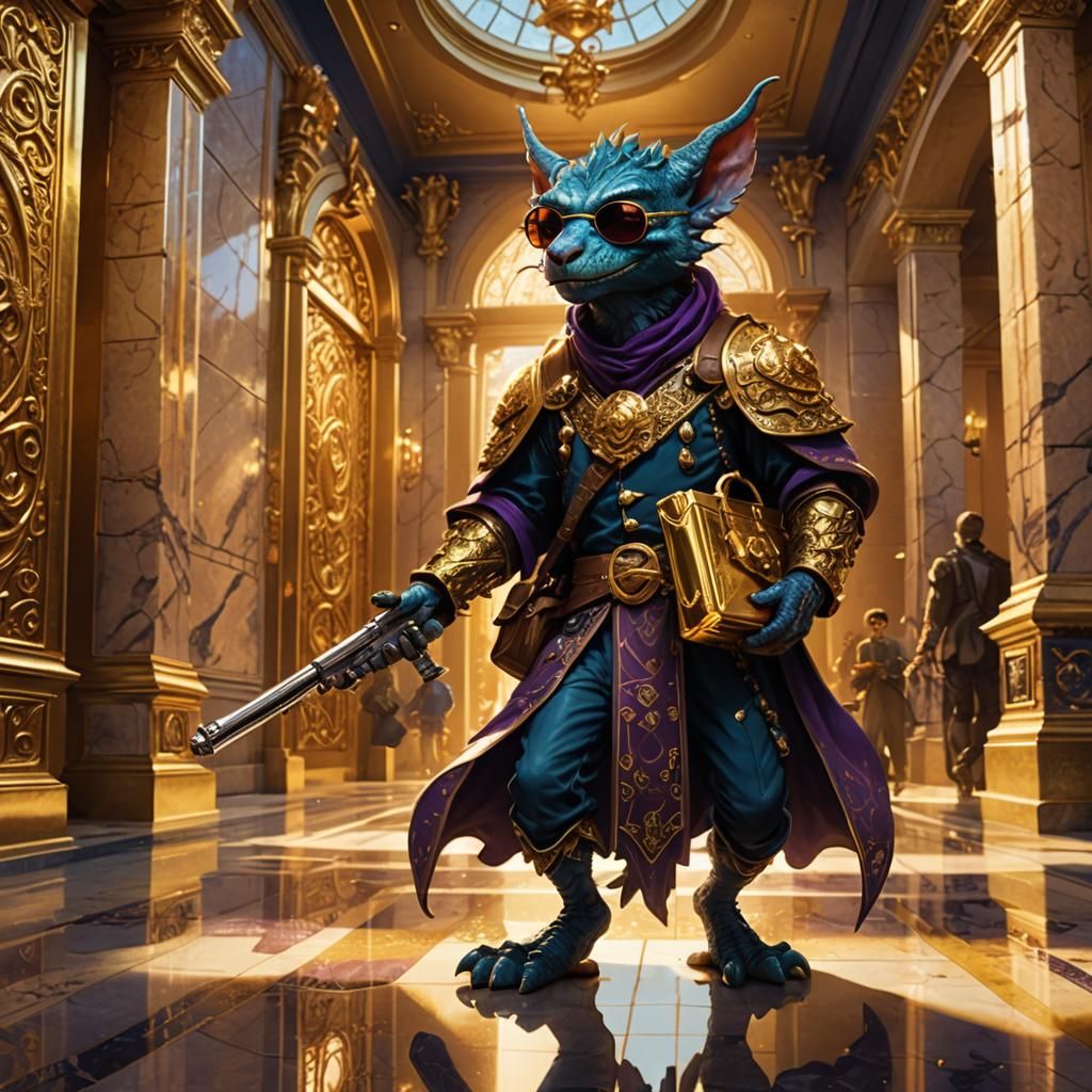 Kobold's Heist: A Matte Painting Concept