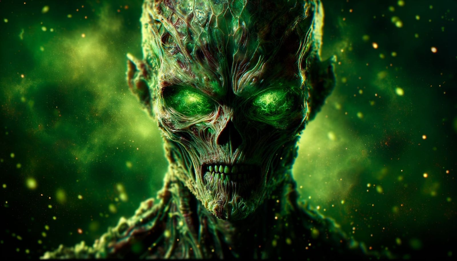 Glowing Acid Horror Goddess