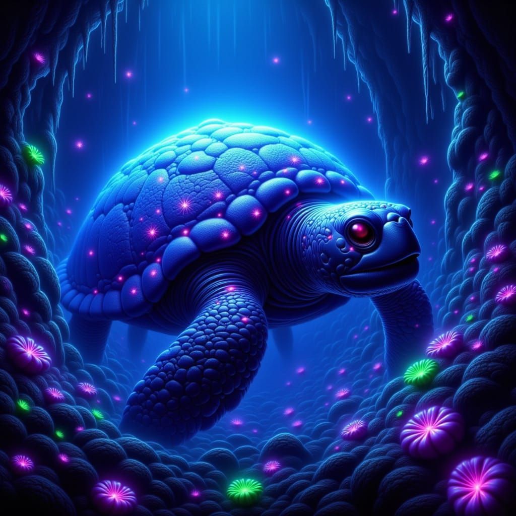 Ancient Rune Turtle in Alien Abyss