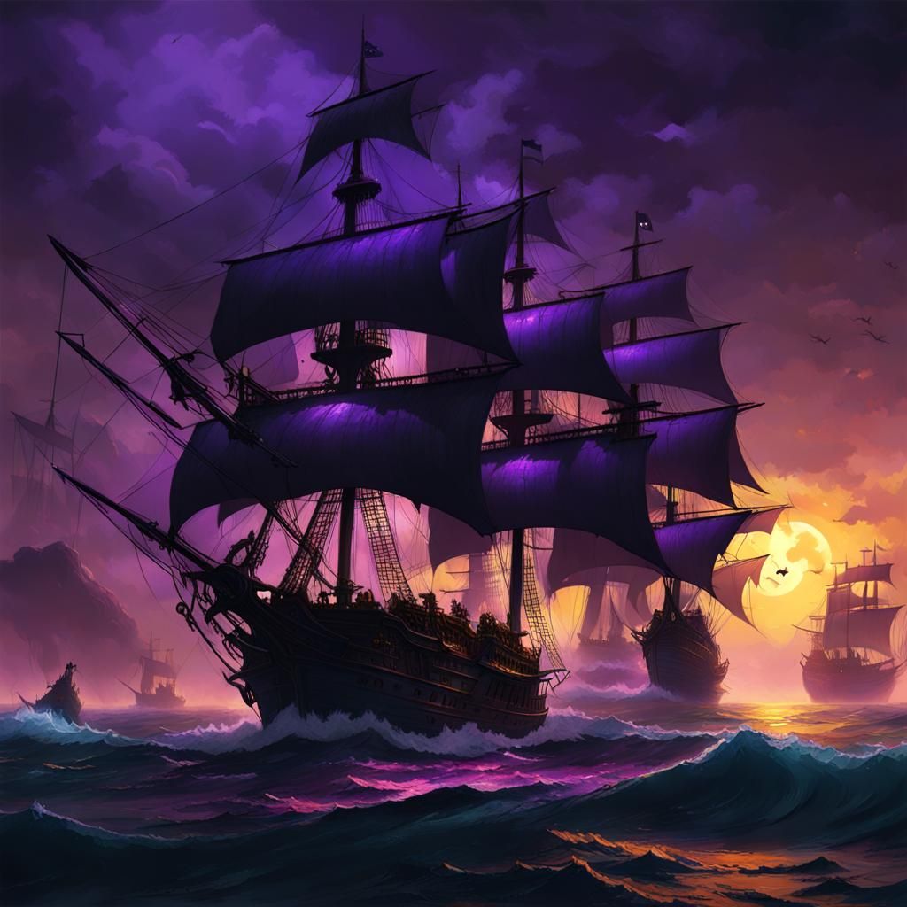 Shadow Assassin Pirate Ship Naval Battle